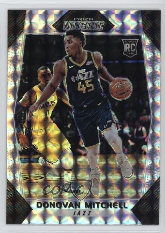 2017-18 Panini Prizm Mosaic Donovan Mitchell #5 d3b