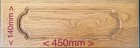 Solid Wood Kitchen Drawer Front 140mm x 450mm Undrilled Cabinet Replacement