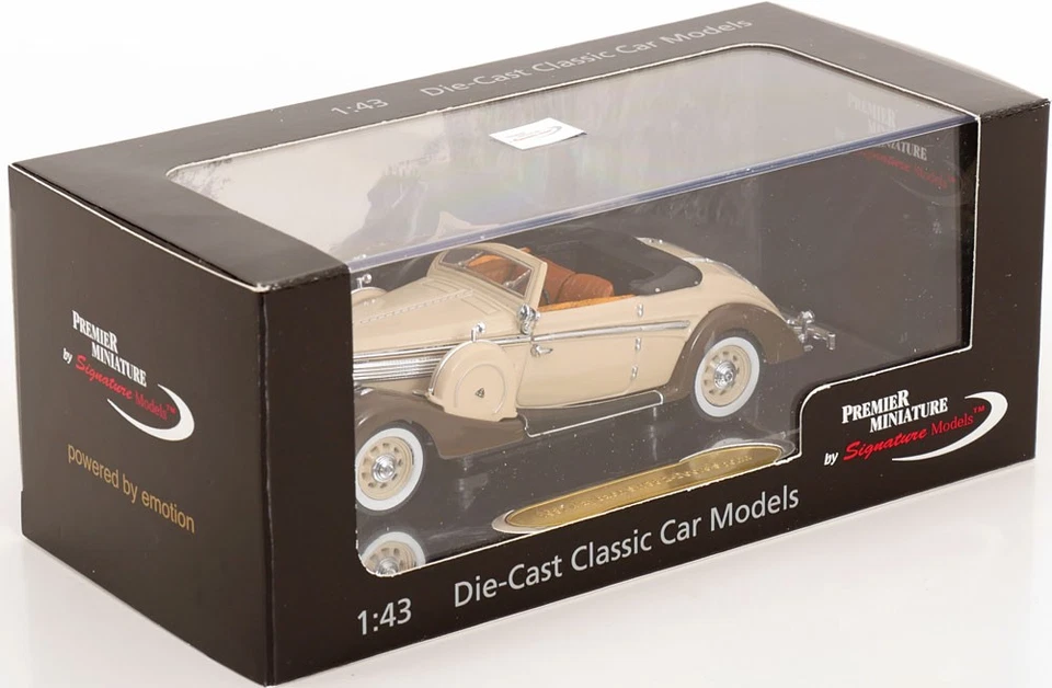 1:43 Signature Maybach SW38 Convertible 1937 creme/brown - Bild 3 von 3