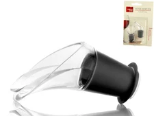 Vacu Vin Set Of 2 Black Crystal Pourers