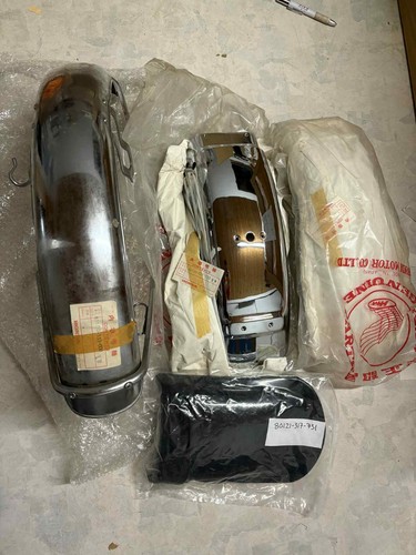61100-333-000XW complete set of new old stock chrome fenders Honda for CB350F - Afbeelding 1 van 10