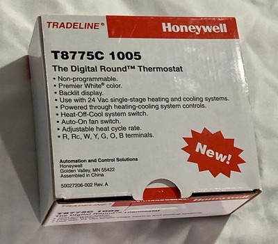 Honeywell digital thermostat round #T8775C1005 RETURN for sale