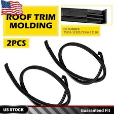 2x Left Right Side Windshield Roof Molding Trim For 2003-2008 Toyota Corolla 2x Left Right Side Windshield Roof Molding Trim For 2003-2008 Toyota Corolla