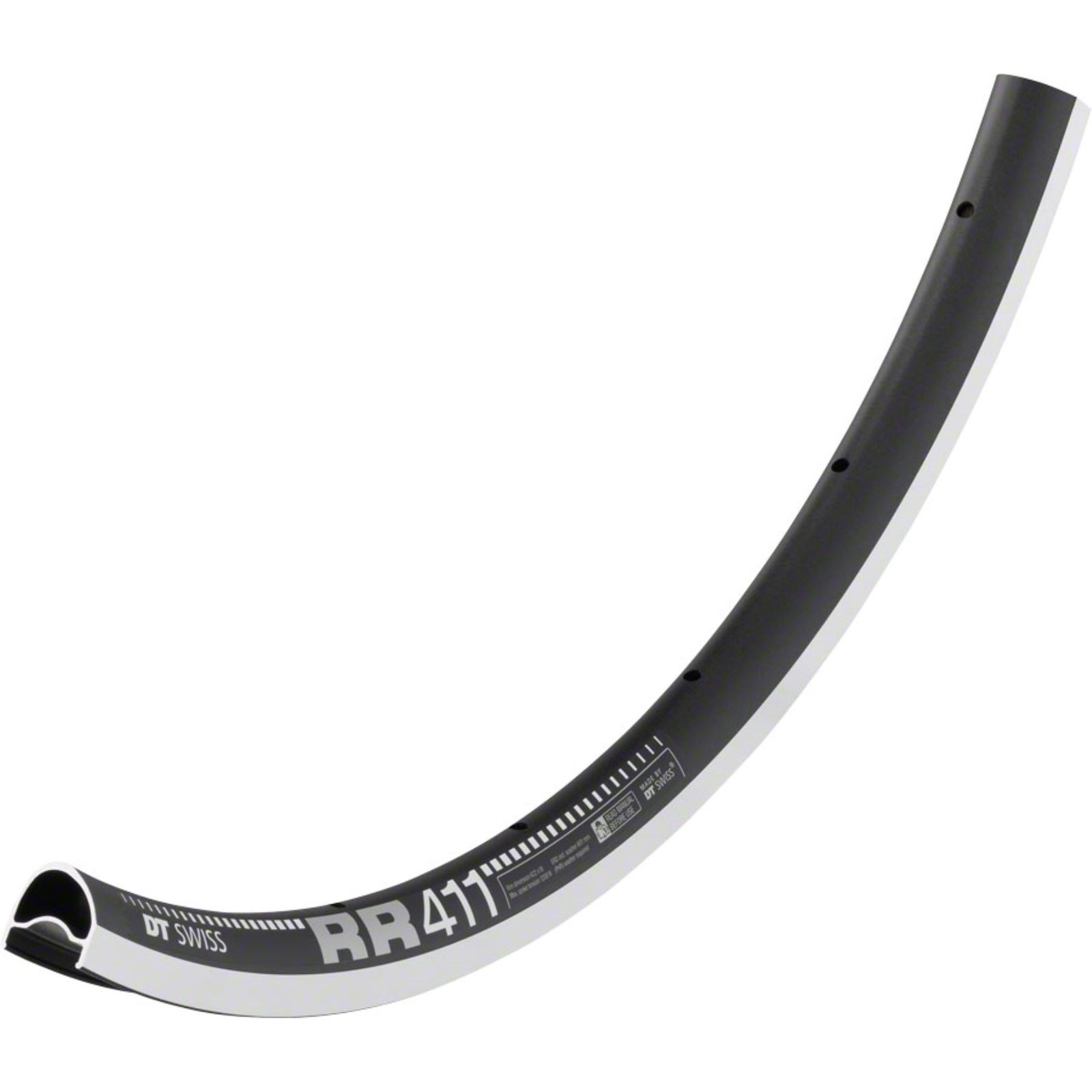 DT Swiss RR 411 Rim - 700, Rim, Black, 32H, Asymmetric RDRR41RPN32S011377