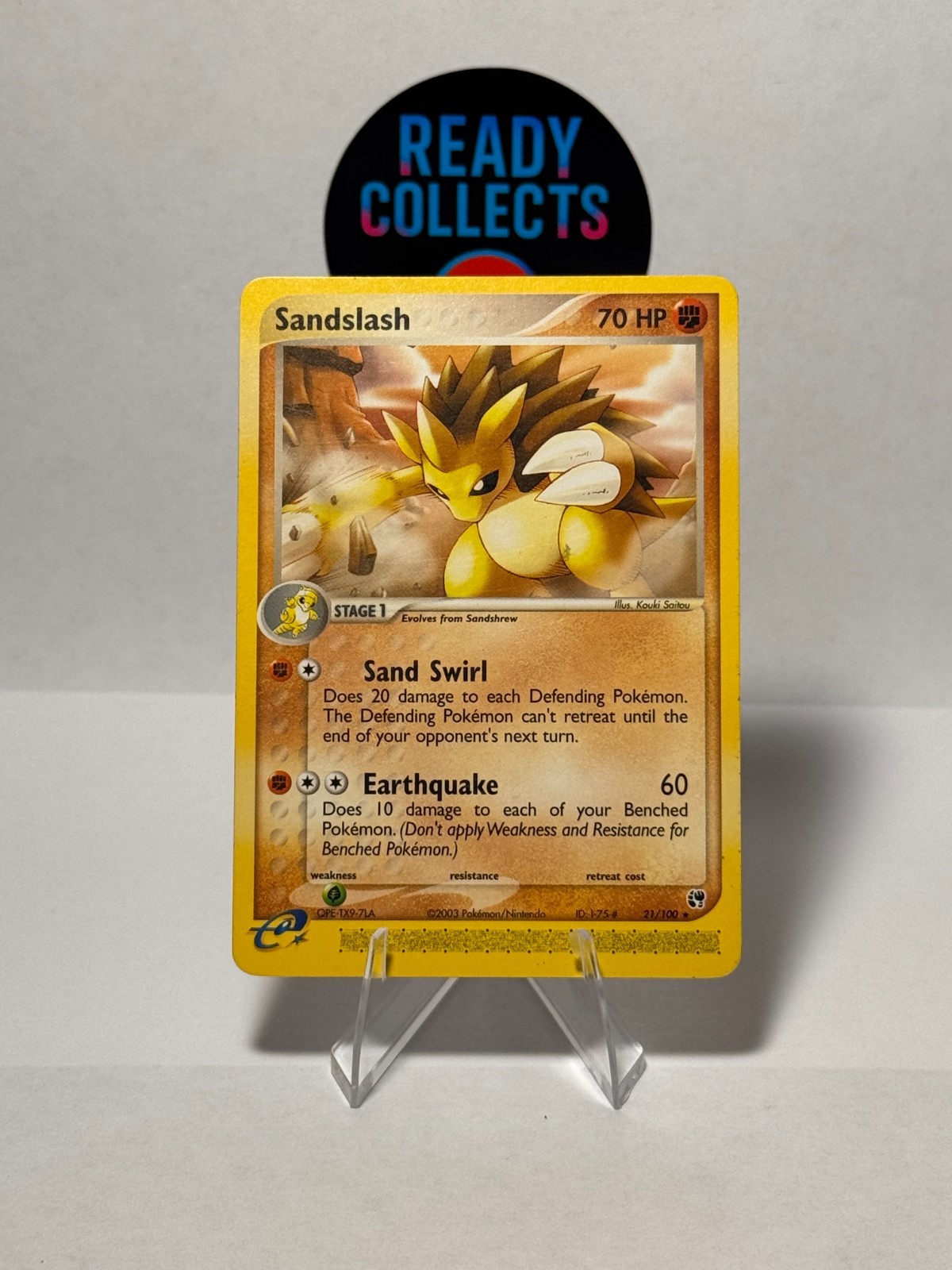 Sandslash – 21/100 – EX Sandstorm (2003) - NM