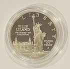Proof 1986-S Ellis Island Statue Liberty 90% Silver Dollar W/Protective Capsule