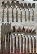 Pierremont Stainless by Mainstays Glossy, Basketweave Band 20pc set