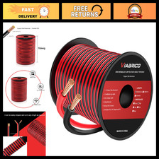 100FT 18AWG Electrical Wire Cable - Red Black 2 Conductor for LED Lighting, 12V/