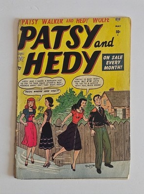 PATSY and HEDY #3 - May 1952 - COMPLETELY SPLIT SPINE on COVER - all AL JAFFEE