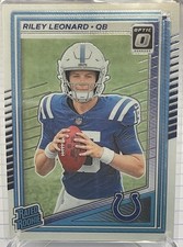 2025 Riley Leonard Panini Donruss Optic #255 Base Rated Rookie (RC) Colts