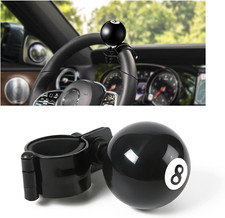 8 Ball Steering Wheel Knob Spinner, round Billiard Ball Driving Turning Car Powe