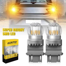 AUXITO 3157 4157 6-LED Turn Signal Light Bulbs CANBUS Anti Hyper Flash Amber A+