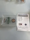 Vtg Star Wars Ewok Cartoon Dulok Scout CAS 75+ Action Figure + Coin 1985 Kenner