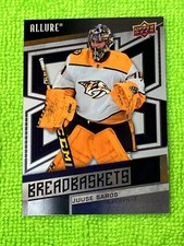 Juuse Saros 2021-22 Upper Deck Allure #BB-14 Breadbaskets - Nashville Predators
