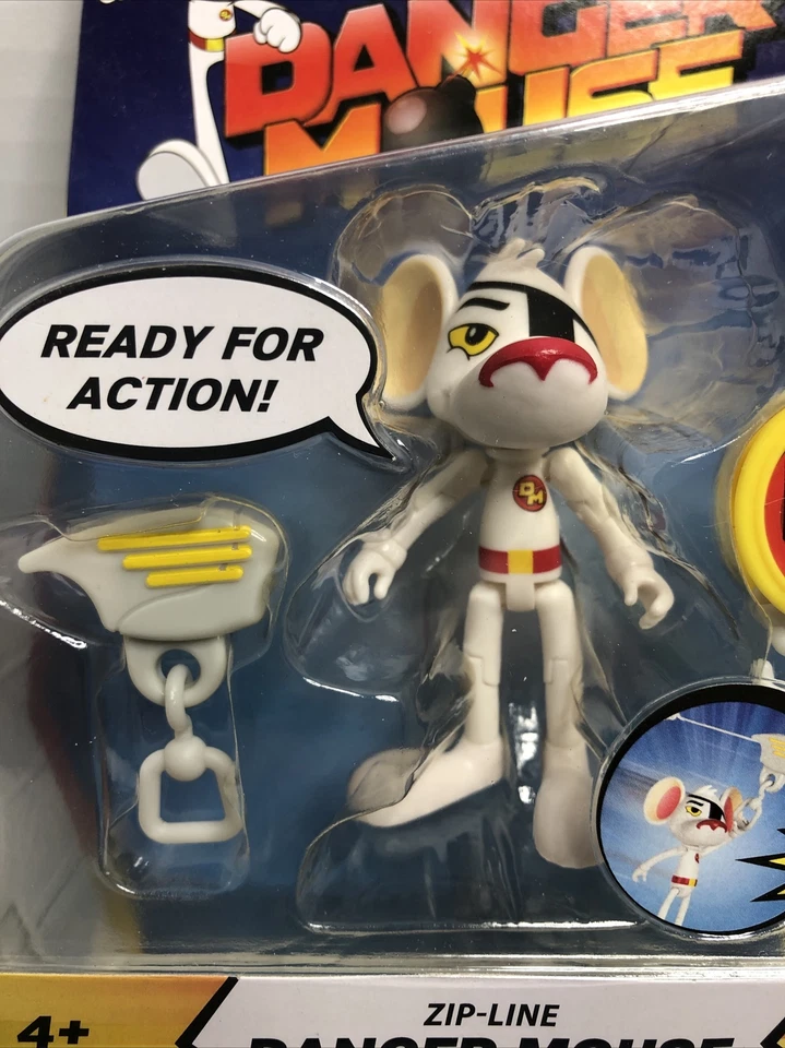 Figura de acción retro tirolesa Danger Mouse programa de televisión años 80 Foto 4 de 4