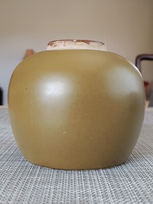 中華民国期頃　倣】中国清朝清代　蕎麦釉　葉茶末釉　乾隆年製銘　双耳　瓶　花入れ A RARE TEADUST-GLAZED VASE, HU SEAL MARK AND PERIOD OF