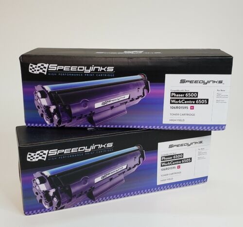 Toner Cartridges 106R01595 for Xerox Magenta High Yield Phaser 6500 2pack
