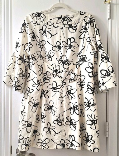 Vtg LAL Live A Little Linen Blend Jacket XL Floral Ruffle Slv Cottagecore READ - Picture 3 of 15