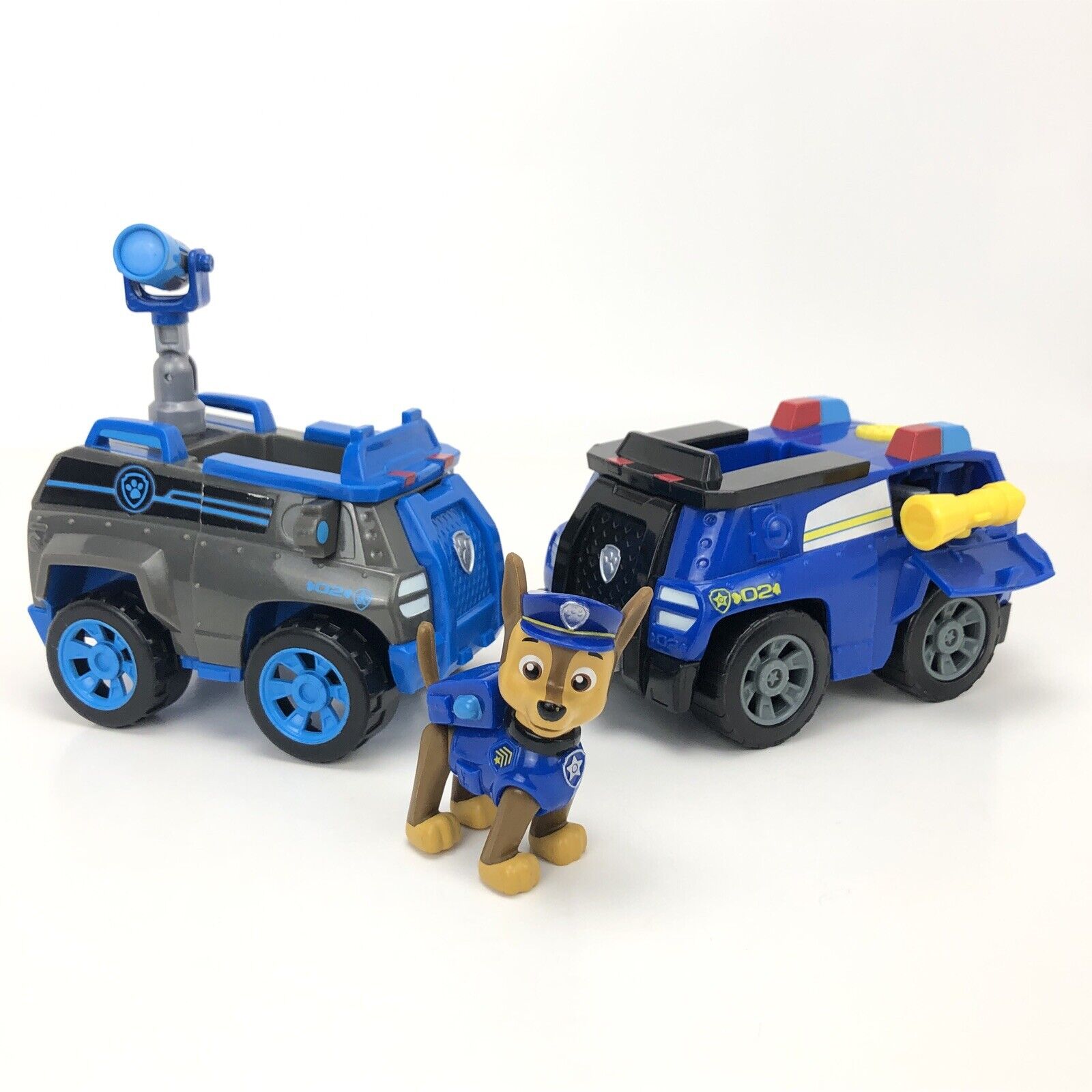Paw Patrol Chase Mission Police Cruiser Figure with Vehicle & Transforming Truck