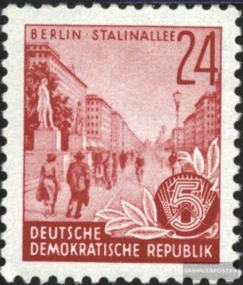 DDR 1953 Five-Year Plan (I) Postage Stamp - Catalog #377, Unmounted Mint Never Hinged (MNH), Seafaring Theme