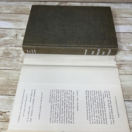 VTG Judaism and the Modern World Will Herberg ~ HC/DJ 1st Edition (1951) - Foto 19 di 21