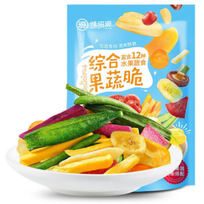 Crispy Fruits And Vegetables 100g Comprehensive Vegetable Crisps Instant Snack