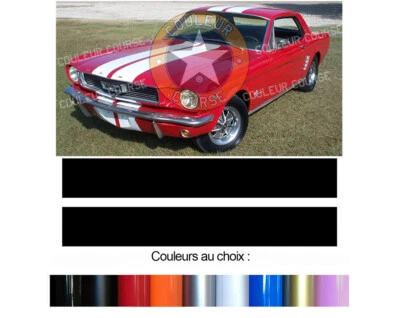BANDES TOIT CAPOT POUR FORD MUSTANG MUSCLE CAR AUTOCOLLANT STICKER AUTO BD408-5