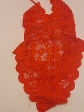 I Saw It First AJ ISIF Rwd Plunge Lace Body L999 Small 10 BNWT