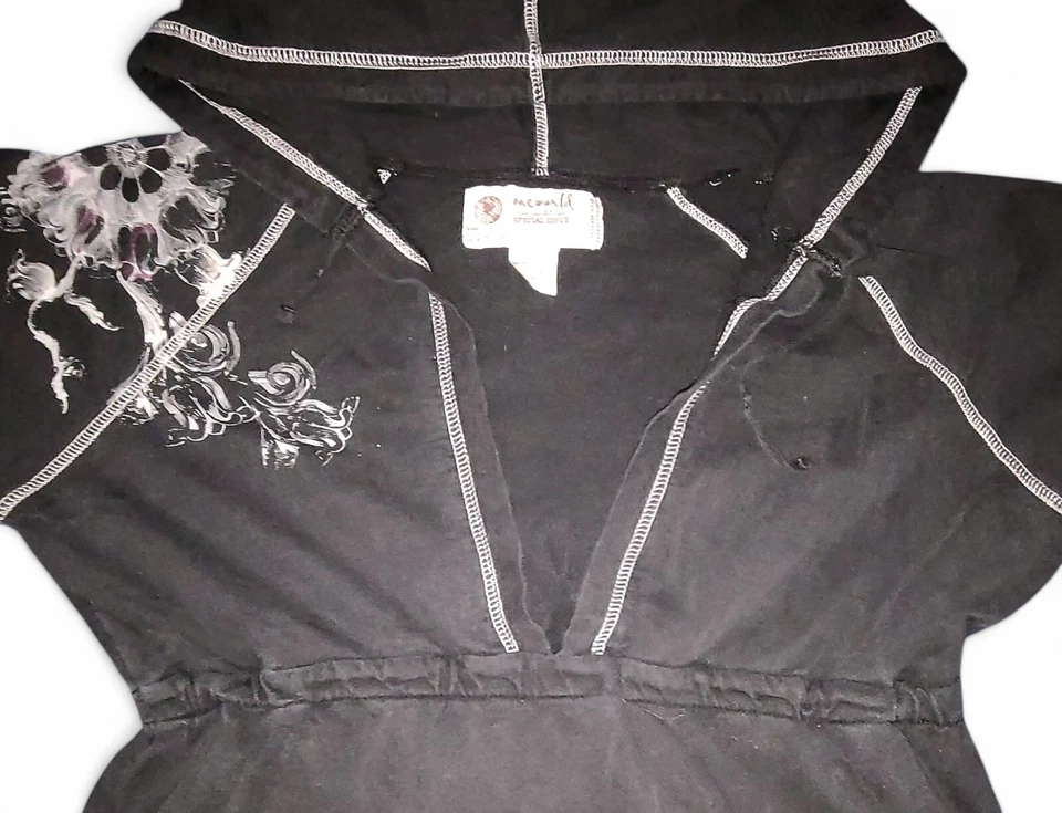 Sudadera con capucha negra One World Special Issue talla grande  Foto 4 de 4