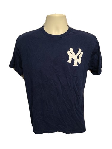 Majestic MLB NY Yankees Cano 24 Youth Blue XL TShirt