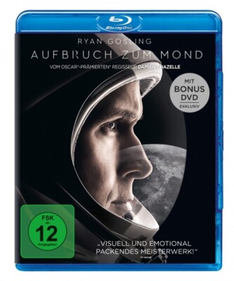 AUFBRUCH ZUM MOND - RYAN GOSLING,JASON CLARKE,CLAIRE FOY  2 BLU-RAY NEU