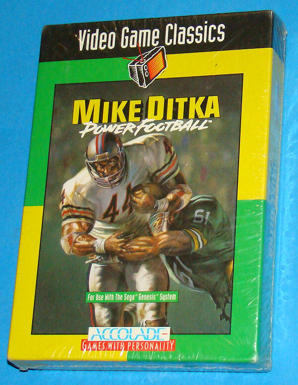 Mike Ditka Power Football - Sega Genesis MD Megadrive - USA New Nuovo Sealed