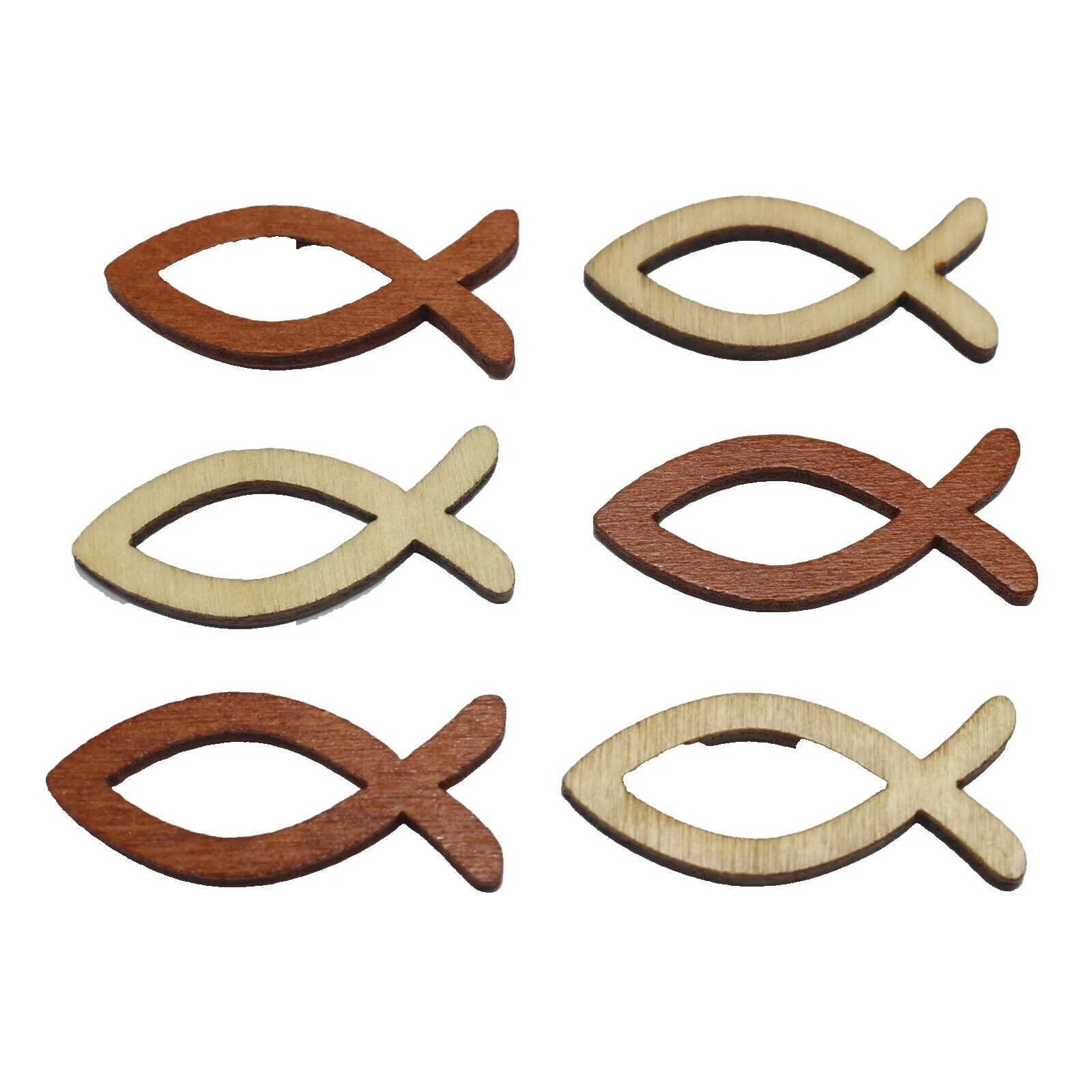Wooden Flatback Jewelry Making Beads