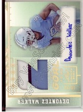 devontez walker rookie rc draft auto jersey patch tar heels unc college 3C #/10