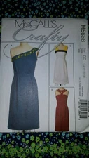 McCalls Pattern M5658 Sizes 12 14 16 18 Womens Crafty Dresses UNCUT