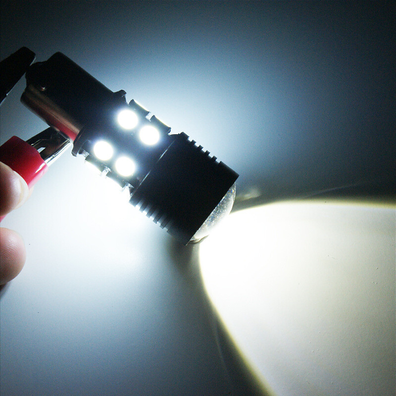 2x LED Bianchi 1156 Per Trattorino Rasaerba MTD - 33 SMD 5630, Luce Fredda 6000K, IP67