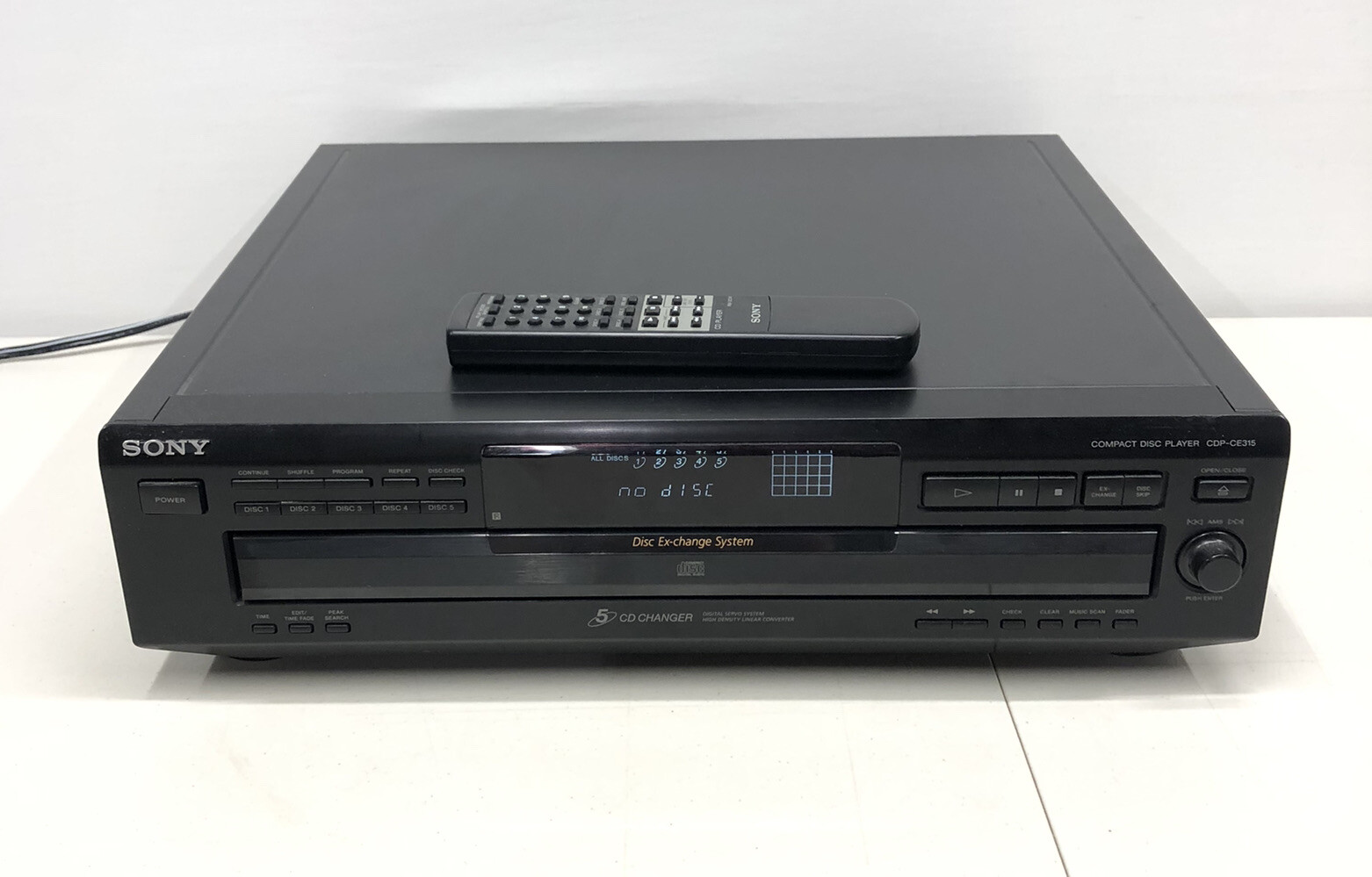 Sony 5 Disk CD Player Changer Carousel CDPCE315 ExChange System W