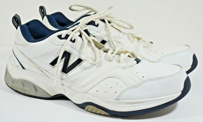new balance men's 623v3 shoes white with navy