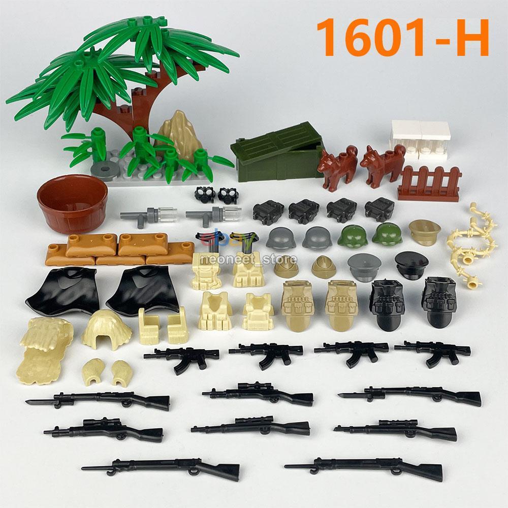 MOC Military WWII Army Fortress Baseplate Building Blocks Bricks ...