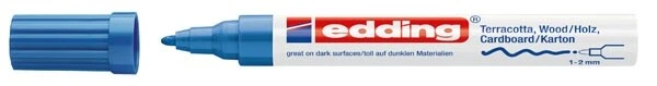 EDDING 4040 MATTLACK-MARKER CREATIVE LACKMARKER BLAU NEU