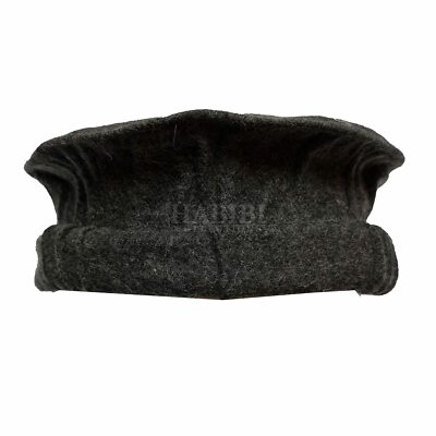 Herren Afghani Wollmischung Totenkopf Mütze Grau Mütze Kufi Topi Pakol Winter