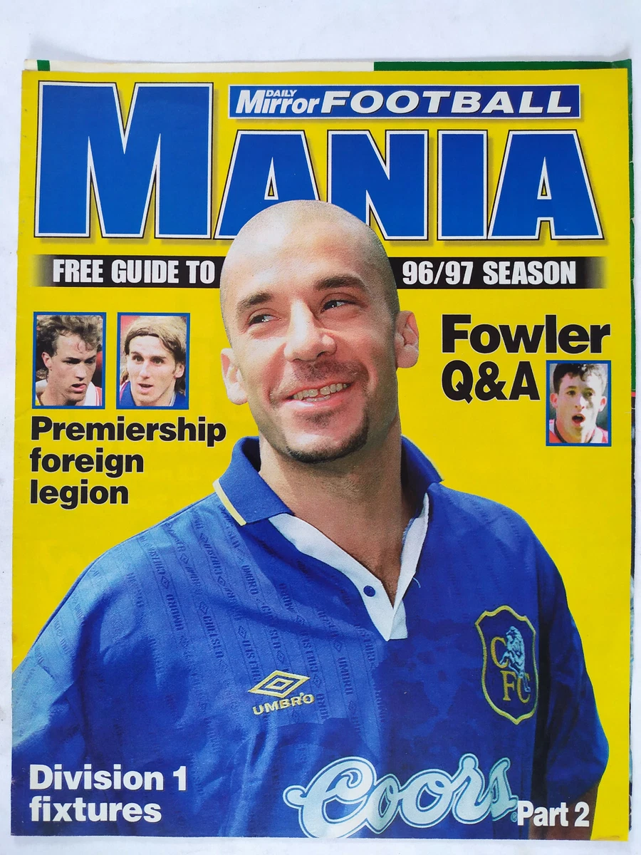 Daily Mirror Football Mania Guide to 96 / 97 Season Part 2 Pages 21 & 22  Missing