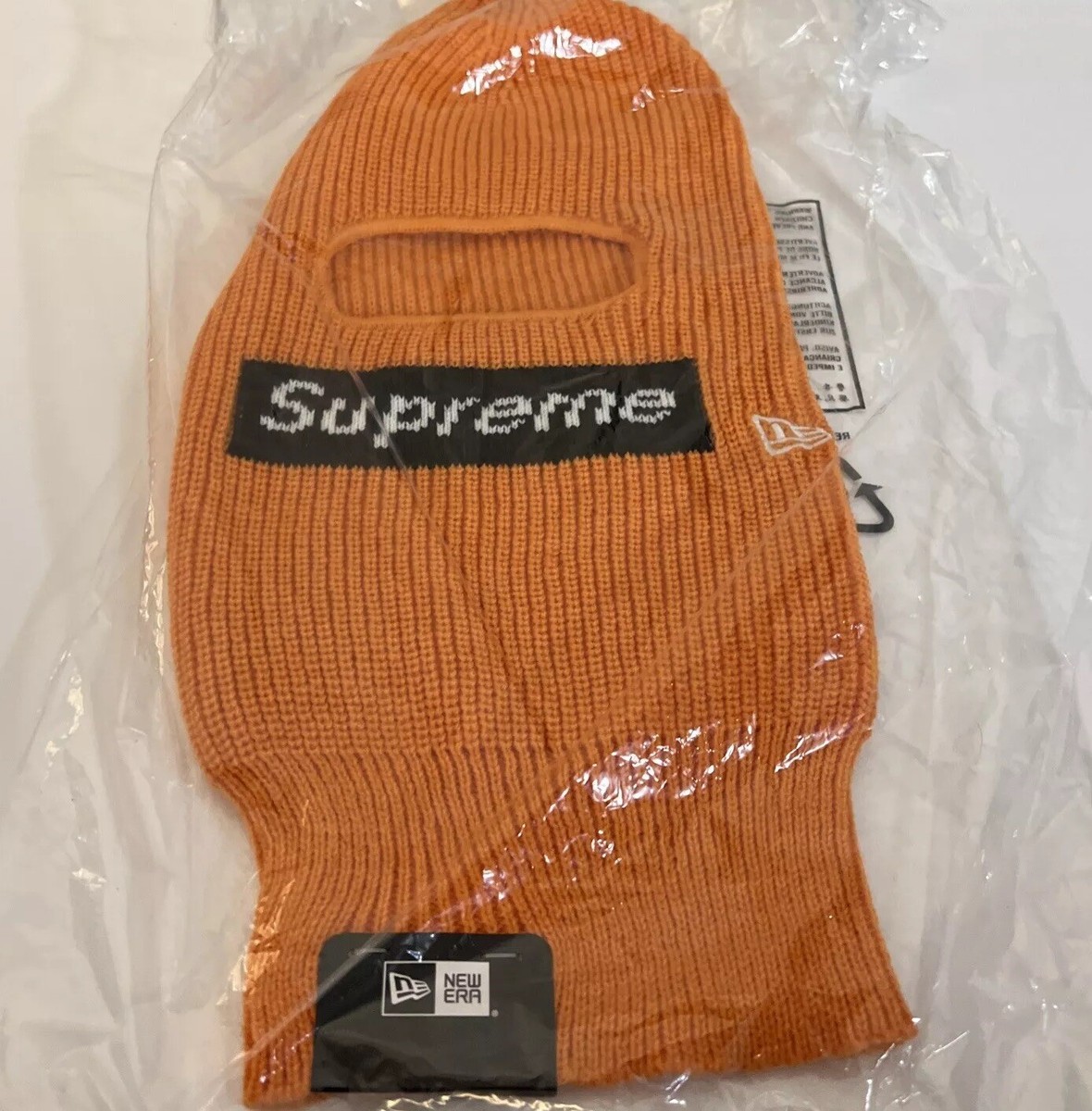 SUPREME/ NEW ERA BOX LOGO BALACLAVA OS ORANGE/ FW22 WEEK 13 (100
