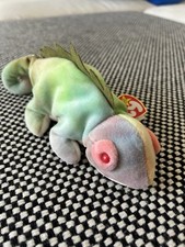 Iggy the Iguana 1997 original Ty Beanie Baby Rare 1st Variation