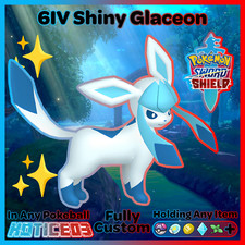 GLACEON ✨ Ultra SHINY 6IV ✨ Pokemon SWORD and SHIELD lv100 EVs +MasterBall
