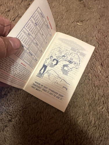 supervisors memory jogger July 1953 Vintage Booklet - Picture 3 of 3