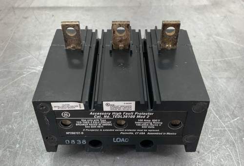 NEW G.E. TEDL36100 CURRENT LIMITER 60-100A 600V 3P FREE 2-DAY SHIPPING - Picture 6 of 8