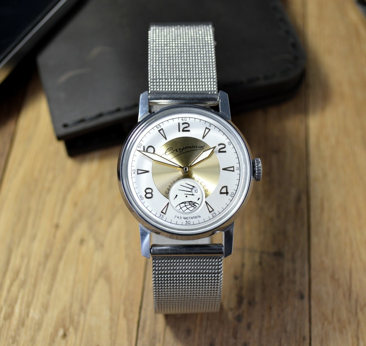 Pobeda Sputnik Custom Mens Wrist Watch Gift For Men's 1950s Soviet