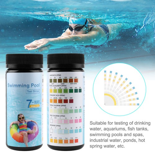 100/50pcs Chlorine Dip Test Strips Hot Tub SPA Swimming Pool PH Tester Paper_ - Picture 5 of 11