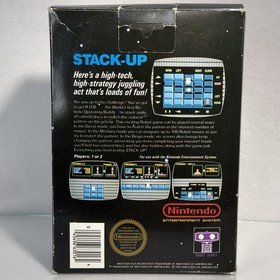 Stack Up⭐️TEST MARKET Matte Sticker Seal⭐️Complete NO Cart⭐️Nintendo NES GRAIL